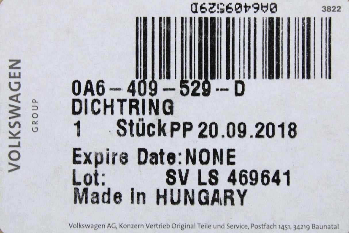 VW Arteon Audi Q3 Skoda SEAT 12-on gearbox oil shaft seal 0A6409529D