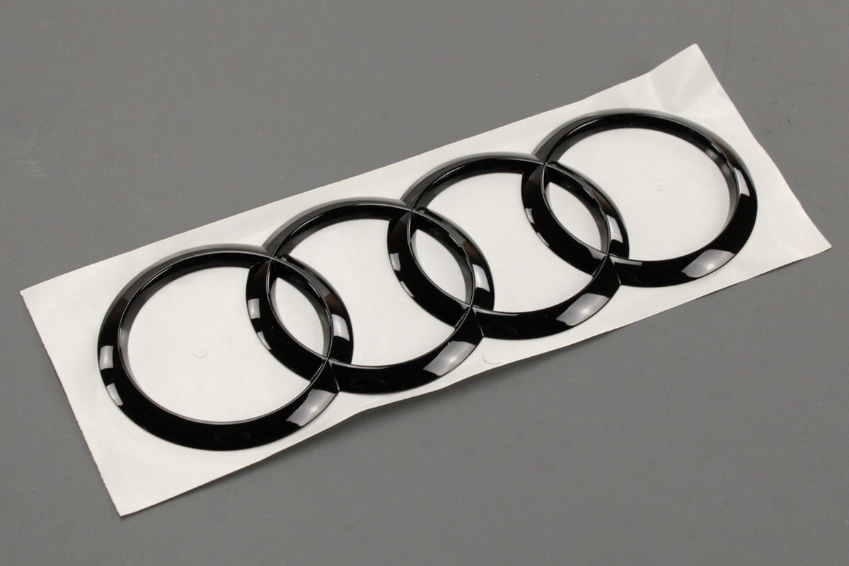 Audi A3 S3 Saloon 21-on black Audi rings badge emblem (rear) 8Y5071802, view 1