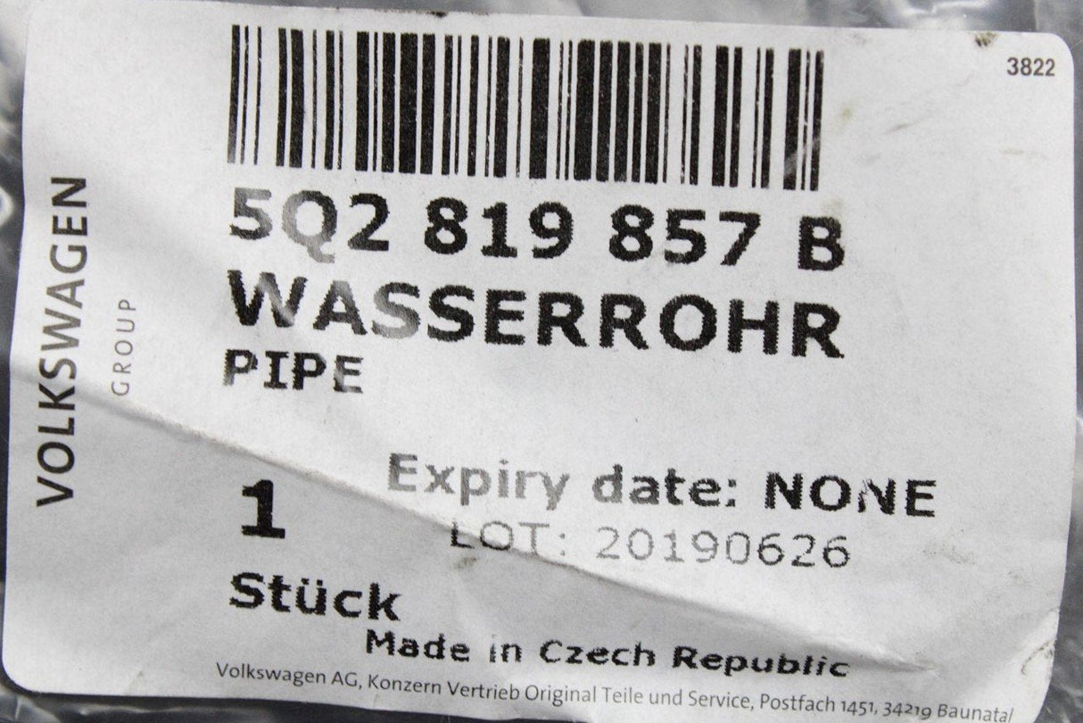 VW Golf MK7.5 Audi Skoda SEAT heater matrix coolant pipes 5Q2819857B