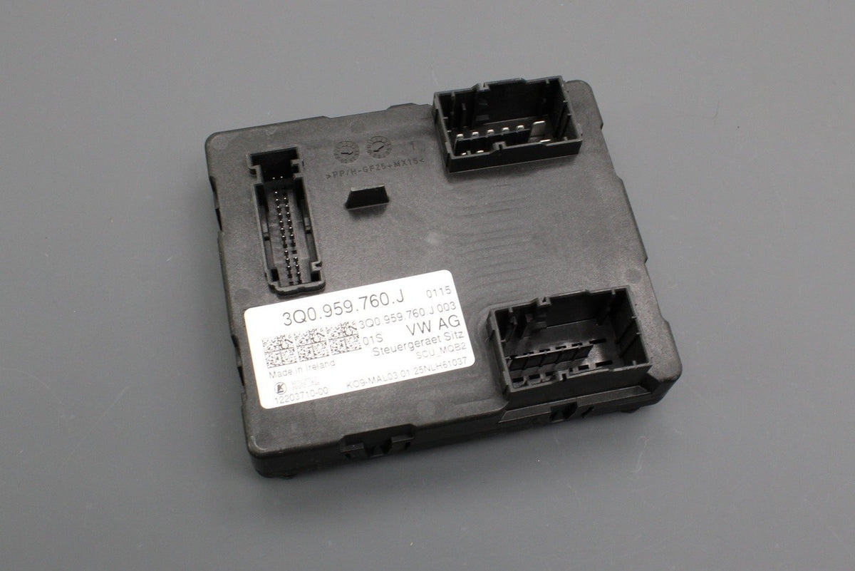 VW Skoda SEAT CUPRA front seat adjustment control module 3Q0959760J, view 1