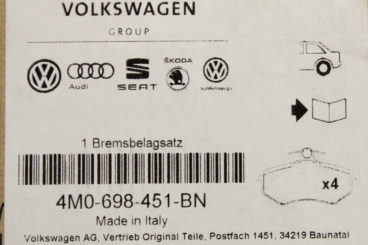 Audi Q7 2016-on Q8 2019-on brake pads (rear) 4M0698451BN