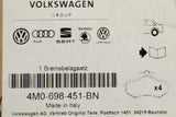 Audi Q7 2016-on Q8 2019-on brake pads (rear) 4M0698451BN