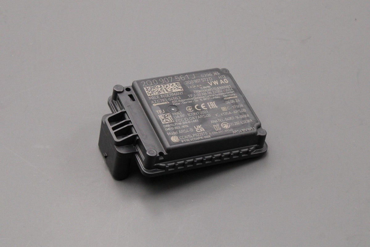 VW Tiguan Polo Audi Q3 Skoda Karoq SEAT Ateca radar sensor 2Q0907561J, view 1
