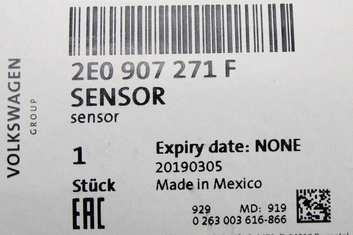 VW Crafter 2012-16 parking distance sensor (x1) 2E0907271F