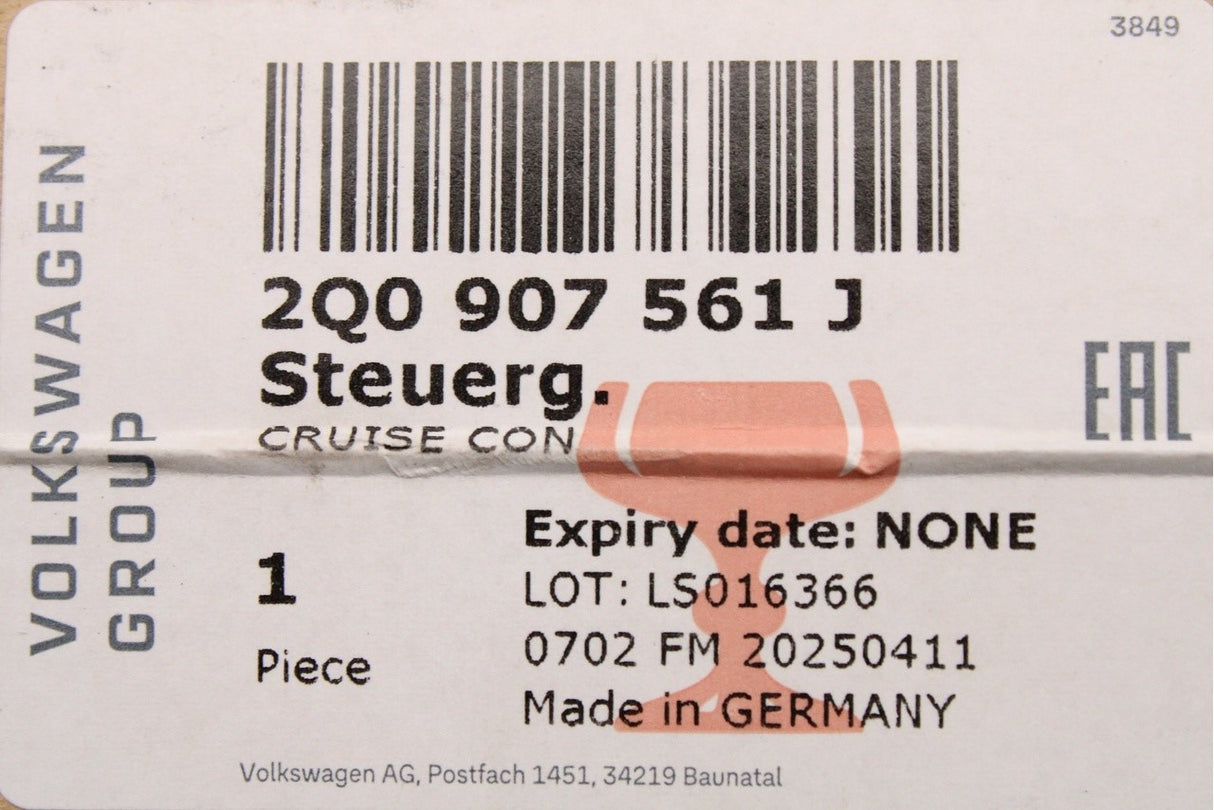 VW Tiguan Polo Audi Q3 Skoda Karoq SEAT Ateca radar sensor 2Q0907561J