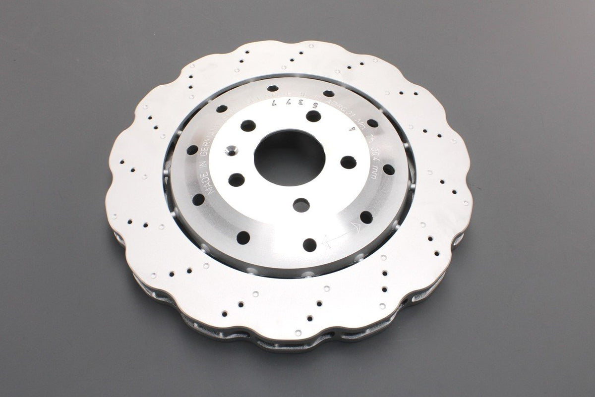 Audi R8 2013-on wavy rear brake disc (x1) 356mm 4S0615601B, view 1