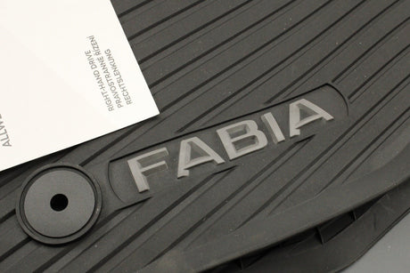 Skoda Fabia 2022-on RHD all weather rubber floor mats set 6VC061500