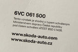 Skoda Fabia 2022-on RHD all weather rubber floor mats set 6VC061500
