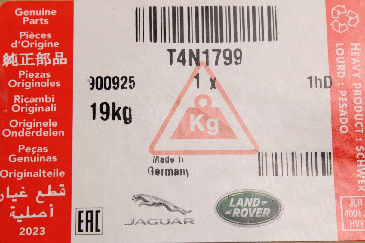 Jaguar XE X760 2015-24 316mm brake discs set (front) T4N1799