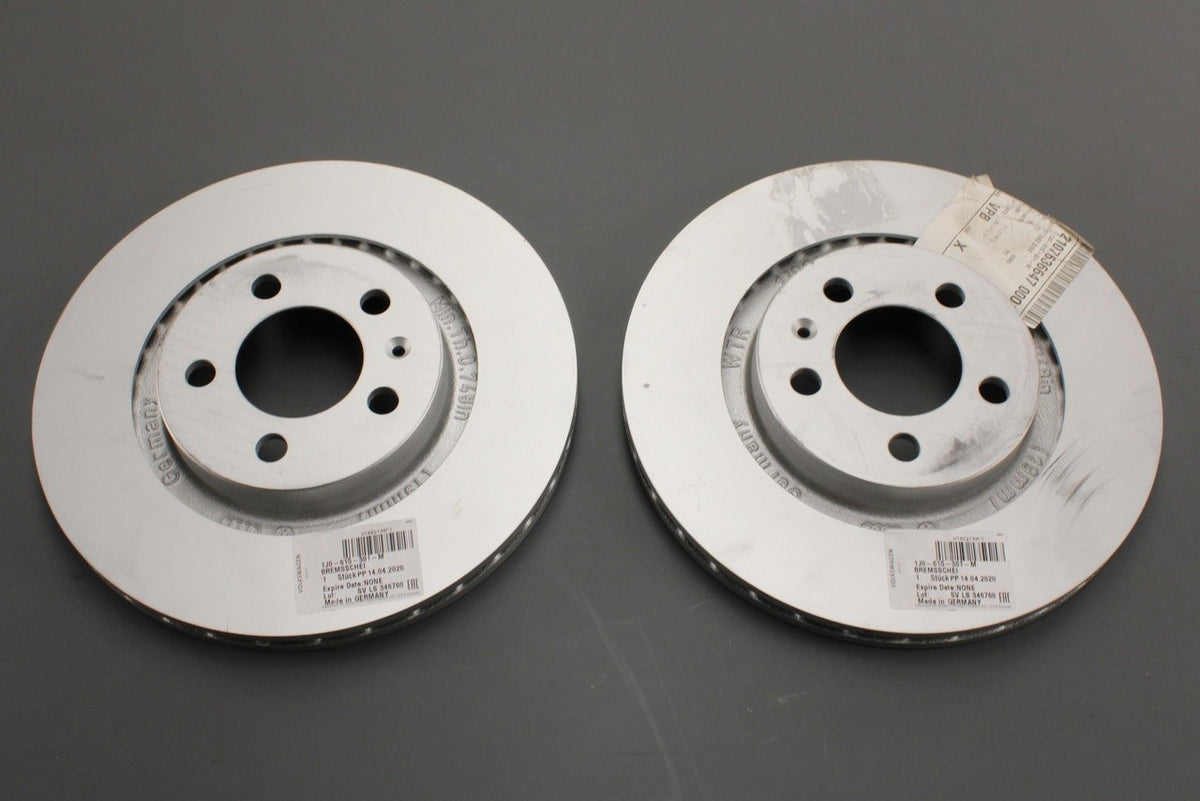 VW Golf MK4 Skoda Octavia 1U 1Z SEAT front brake discs (x2) 1J0615301M, view 1