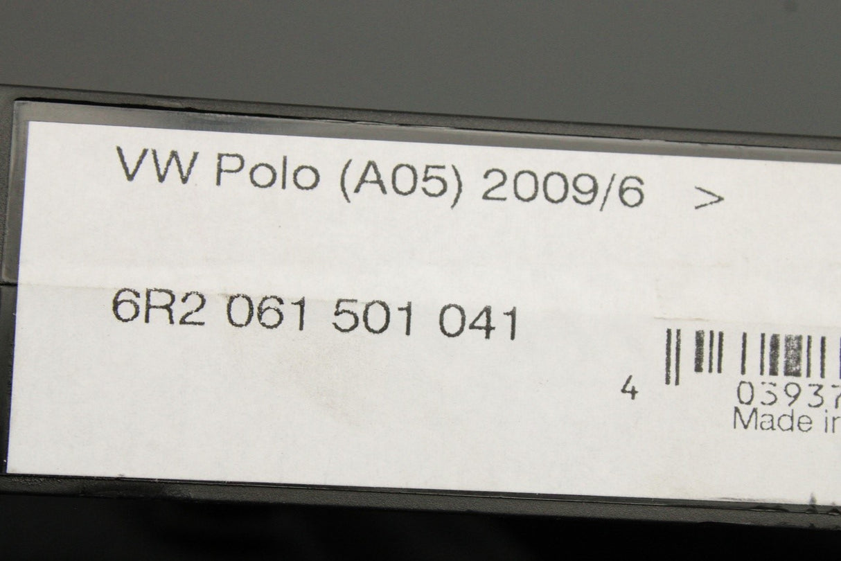 VW Polo 6R 6C 2010-18 accessory front rubber floor mats 6R2061501 041