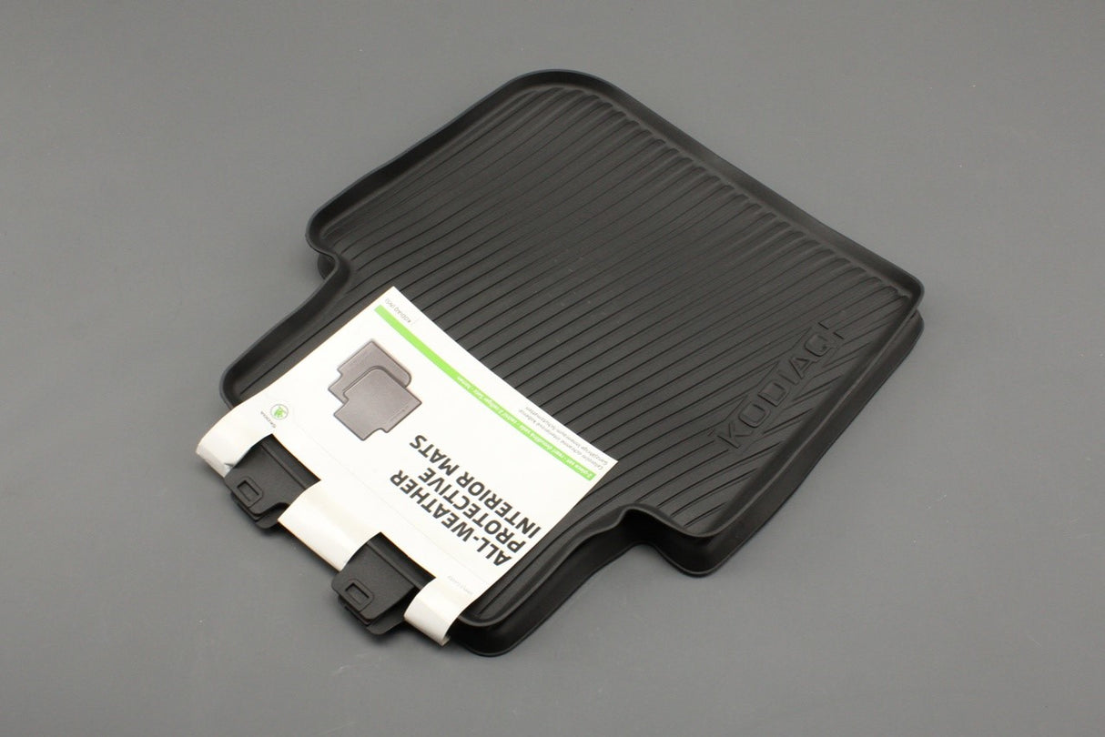 Skoda Kodiaq 2017-2024 rubber floor mats (rear) 565061512A