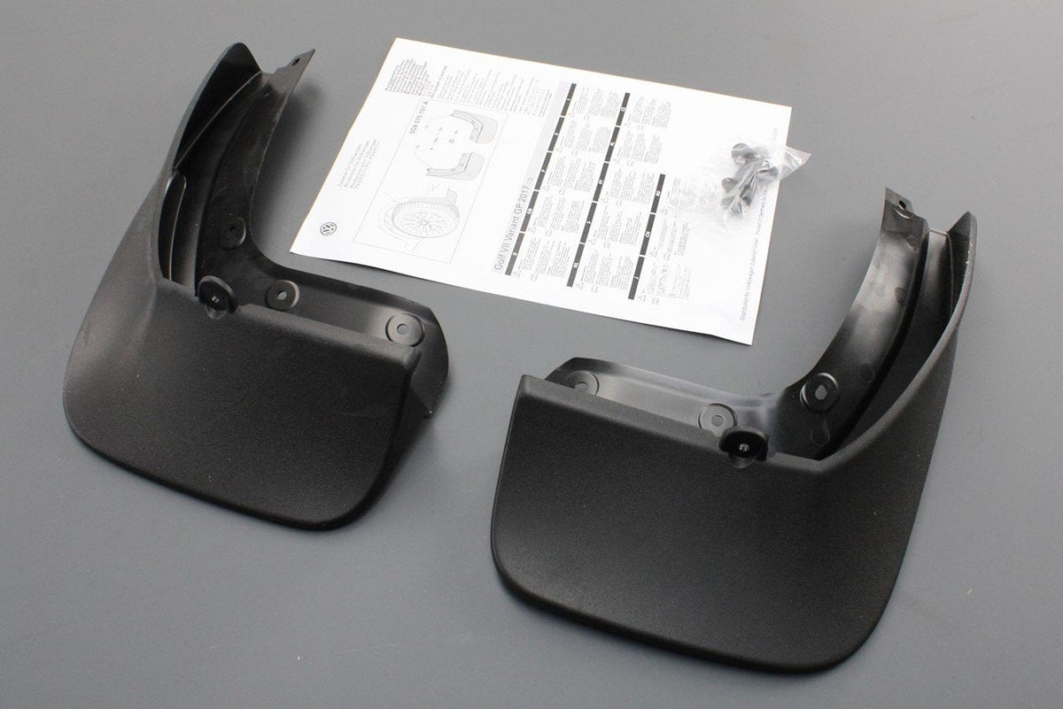 VW Golf MK7.5 Estate 2017-2020 accessory mud flaps (rear) 5G9075101A, view 1