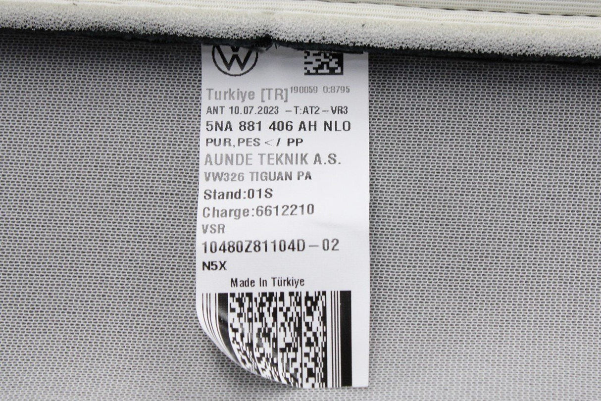 VW Tiguan 2016-on seat base cover (front right) 5NA881406AH NLO