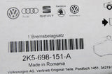 VW Up! GTI Caddy Golf MK7 Skoda brake pads set 288MM (front) 2K5698151A