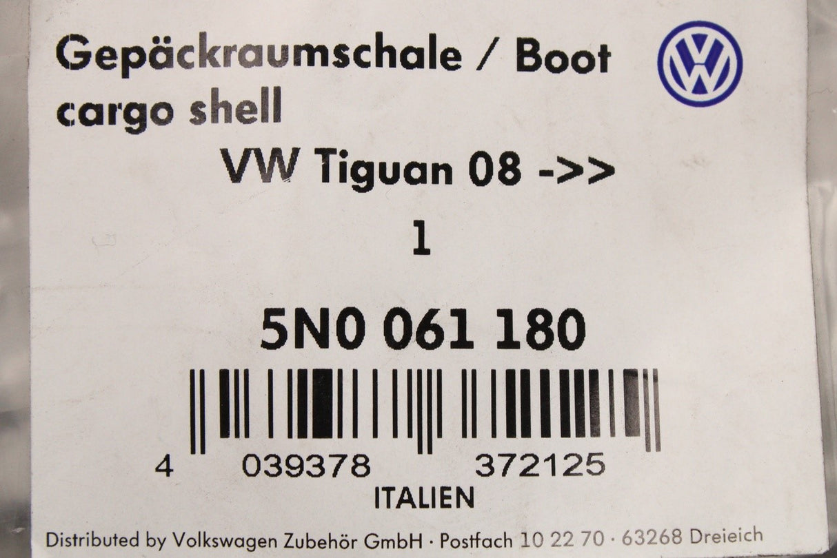 VW Tiguan 2008-2012 semi-rigid boot liner (variable floor) 5N0061180
