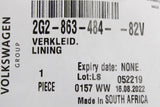 VW Polo AW 2018-on RHD a-pillar trim (right lower) 2G2863484 82V