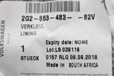 VW Polo AW 2018-on RHD a-pillar trim (left lower) 2G2863483 82V