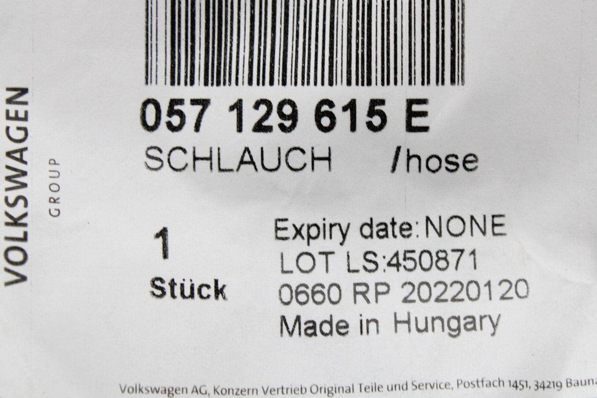 Audi Q7 SQ7 Q8 SQ8 4.0 TDI air intake pipe hose 057129615E