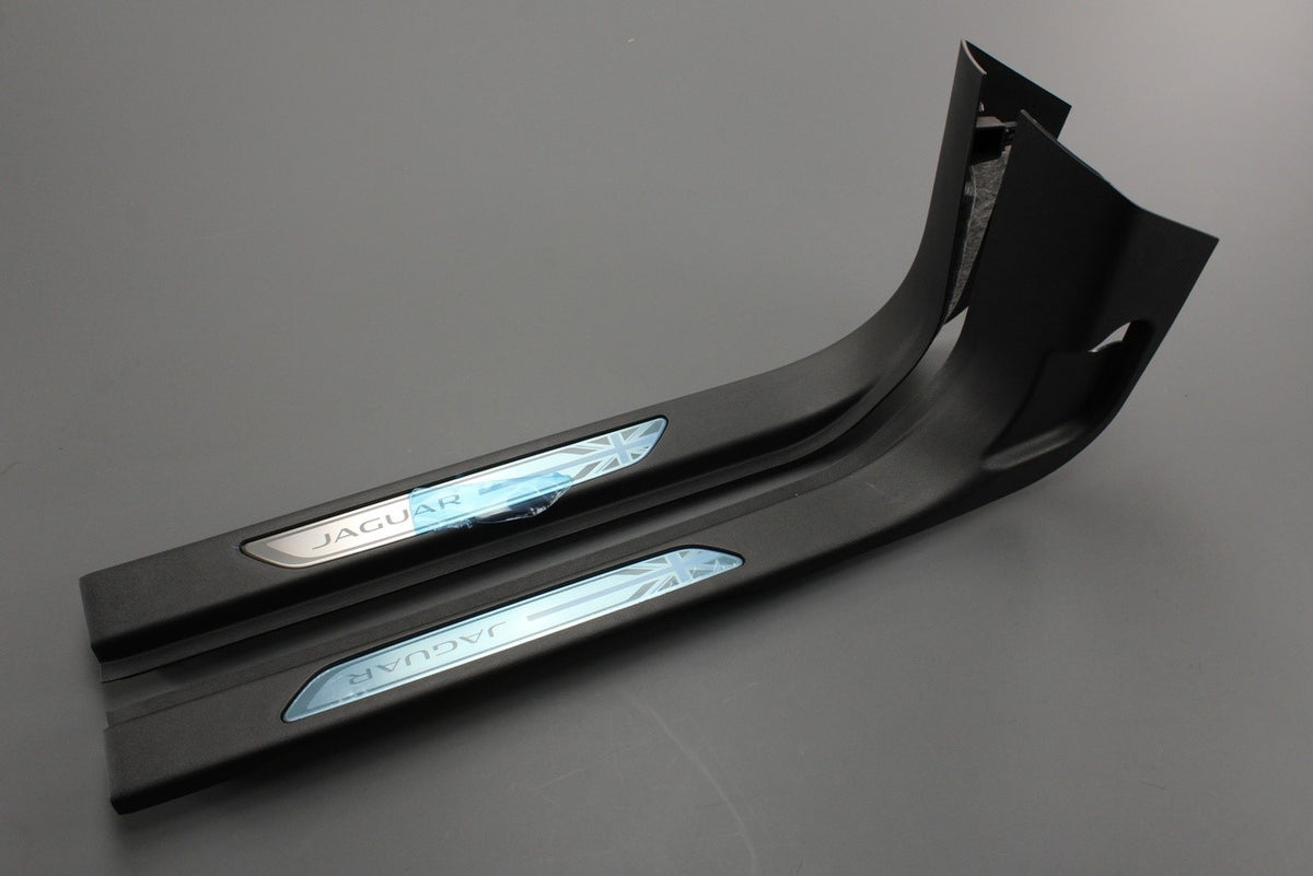 Jaguar E-Pace 2017-on sill treadplates (union jack) J9C11681PVJ, view 1