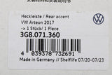 VW Arteon 2017-on tailgate boot lid accessory chrome strip 3G8071360