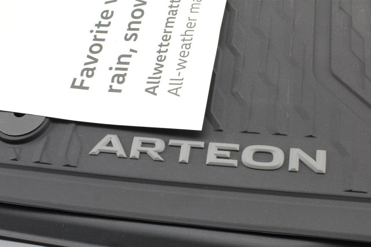 VW Arteon 2017-on front rubber all weather floor mats RHD 3G8061541 82V