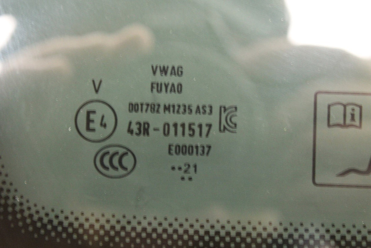 Audi Q4 e-tron 2022-on rear quarter window glass (left) 89E845297C NVB