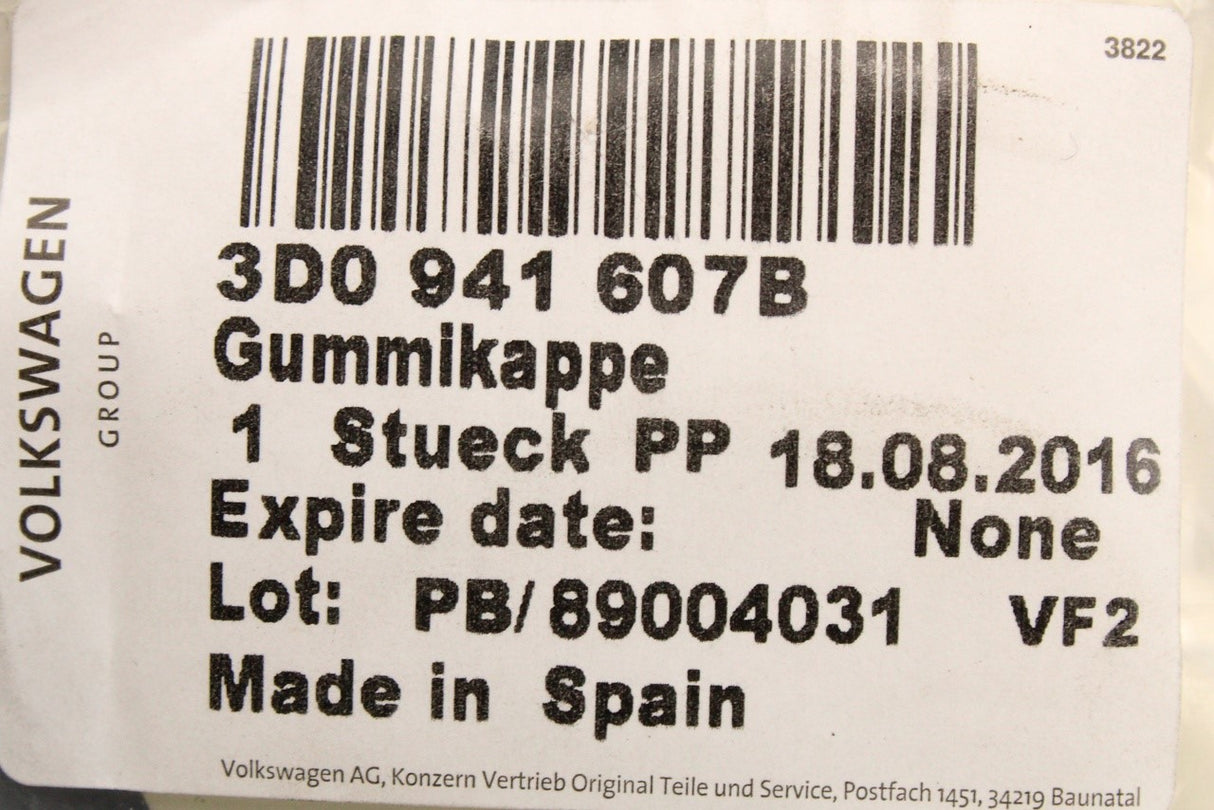 VW Golf Passat Transporter T6 T6.1 headlight cover cap (x1) 3D0941607B