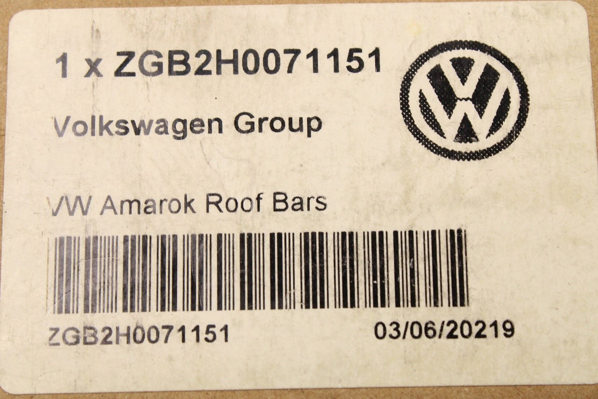 VW Amarok 2010-2017 accessory roof bars ZGB2H0071151
