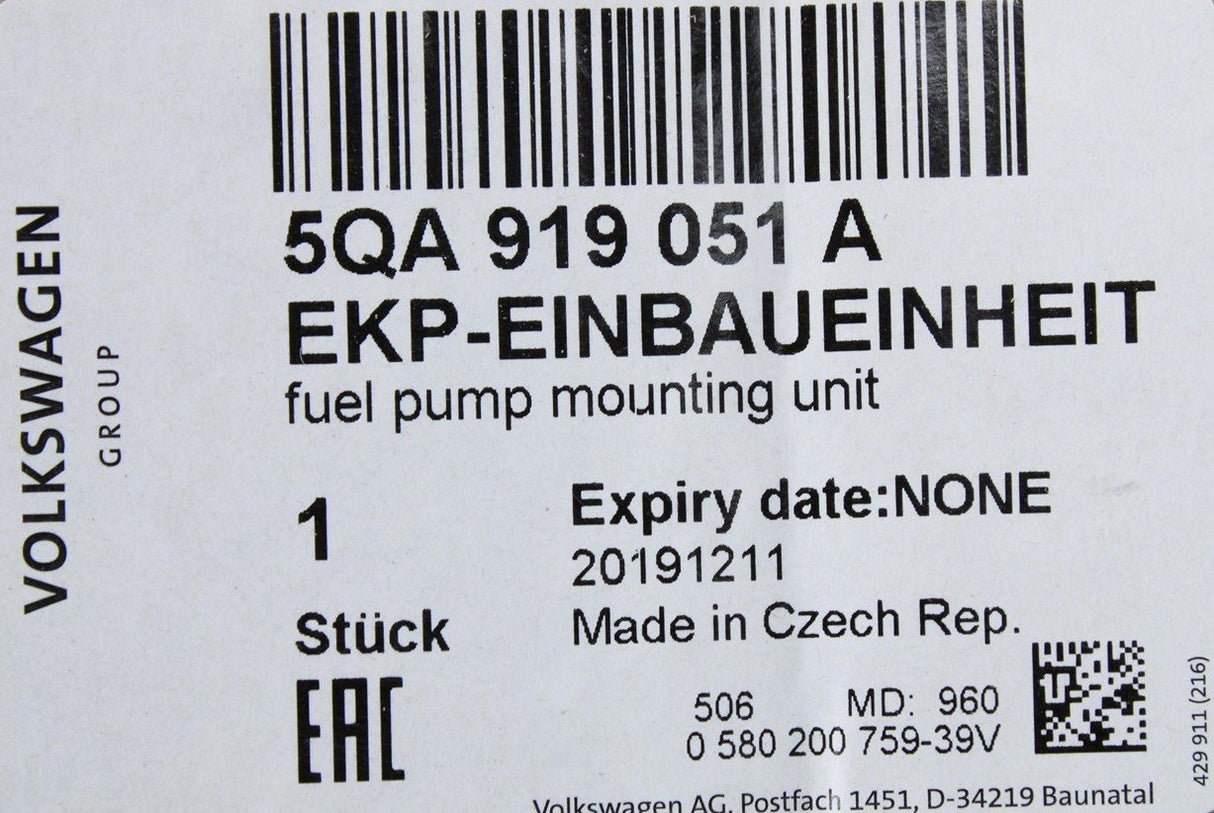 VW Tiguan Touran Skoda Kodiaq SEAT Tarraco fuel sender pump 5QA919051A
