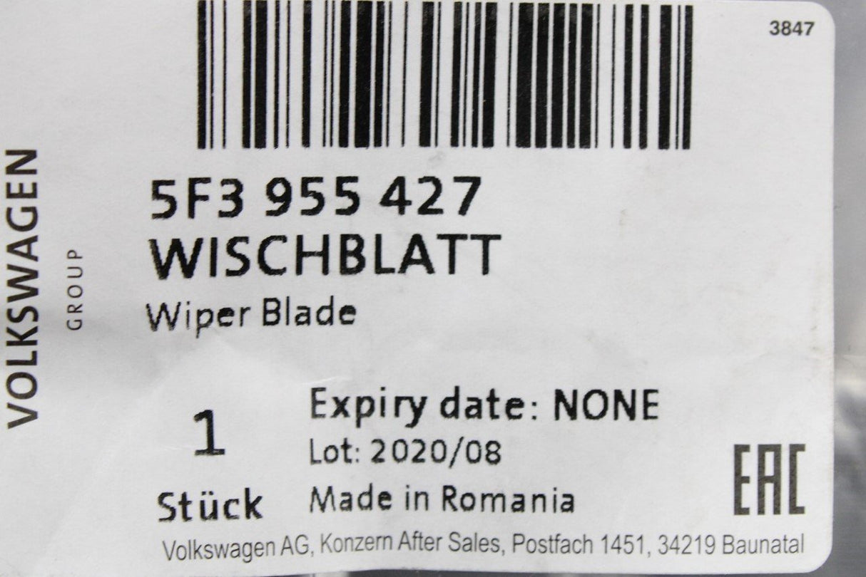 SEAT Leon 5F 2013-20 aero wiper blade 386mm (rear, 3-door) 5F3955427