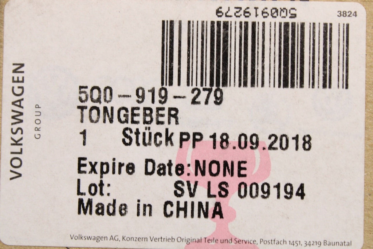 VW Audi Skoda SEAT Cupra parking sensor warning buzzer 5Q0919279