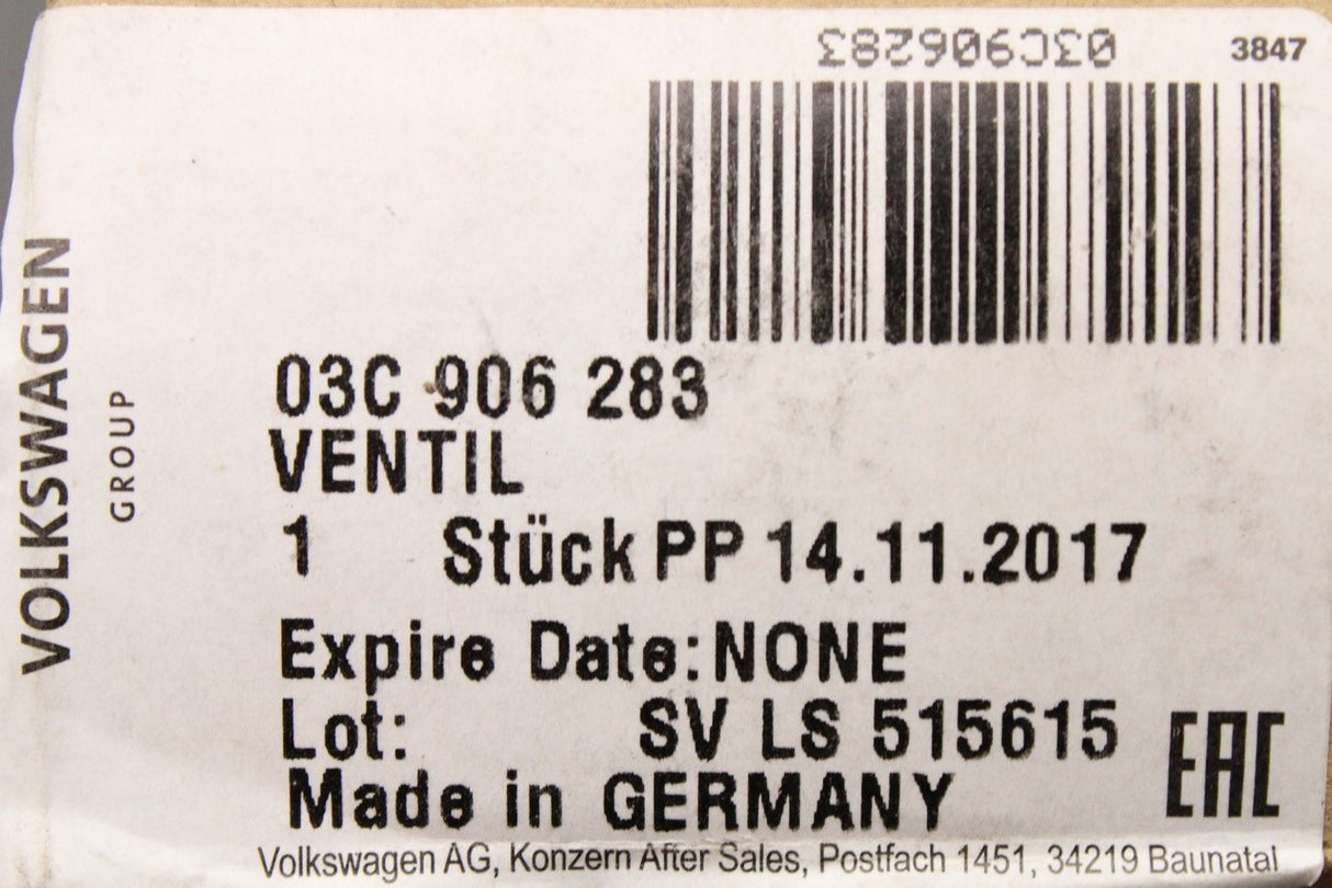 VW Golf MK5 Tiguan Touran 06-11 1.4 TSI boot pressure solenoid 03C906283