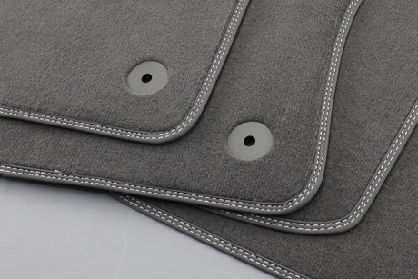 VW Arteon 2017-on front rear carpet floor mats RHD grey 3G8863012A QUF