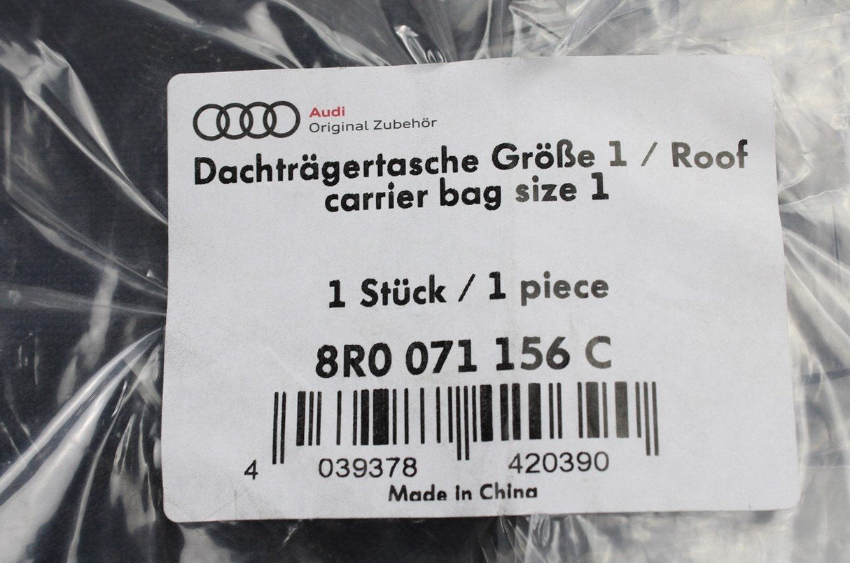 Audi roof bar storage bag - Black 8R0071156C