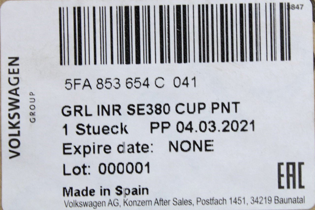 CUPRA Leon 2020-on front radiator grille (gloss black) 5FA853654C 041