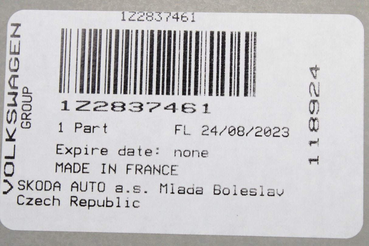 Skoda Octavia 2004-2013 RHD front window regulator (left) 1Z2837461