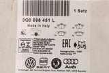VW Passat B8 Audi Q3 Skoda brake pads for 300x12mm (rear) 3Q0698451L