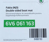 Skoda Fabia 2015-2021 reversible boot load liner mat 6V6061163