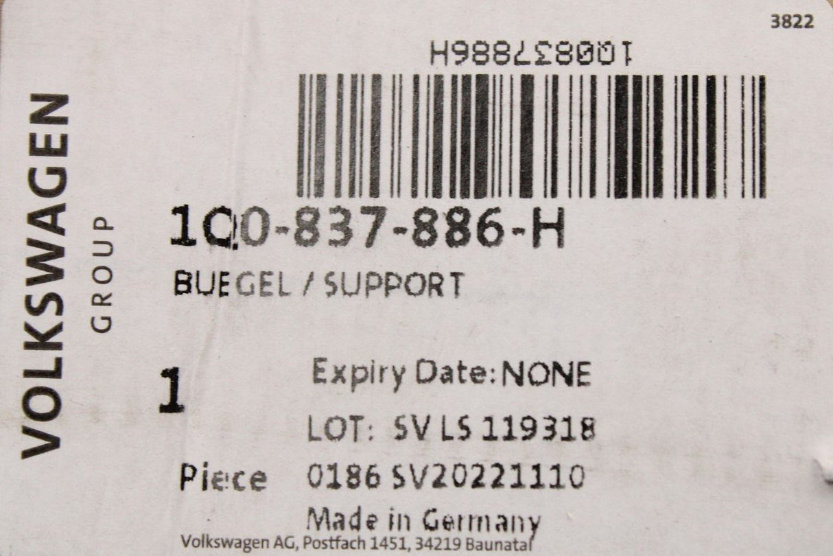 VW Eos 2011-2016 door handle mounting bar (right) 1Q0837886H