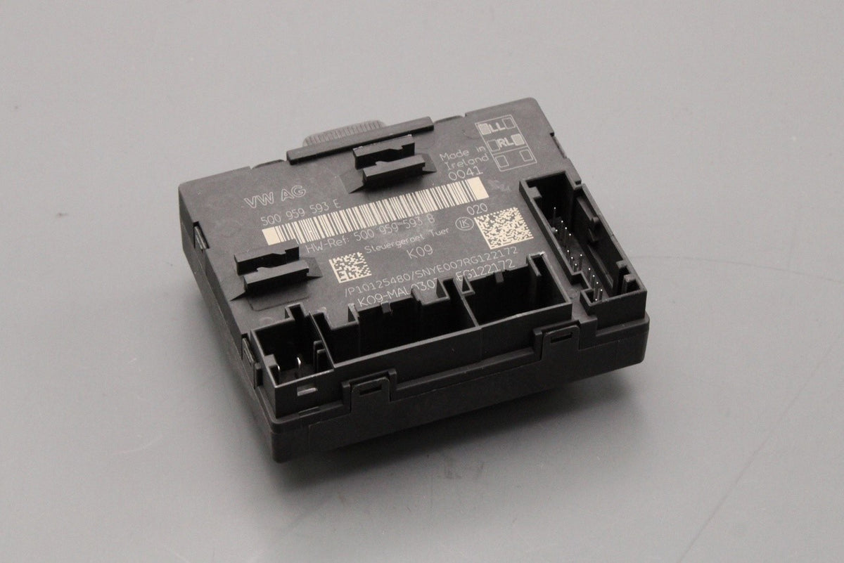 VW Touran 2016-on LHD door control module (drivers) 5Q0959593E Z22, view 1