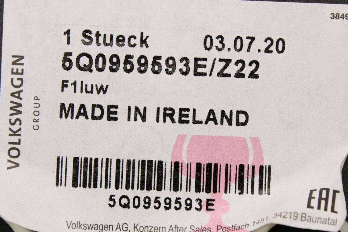 VW Touran 2016-on LHD door control module (drivers) 5Q0959593E Z22