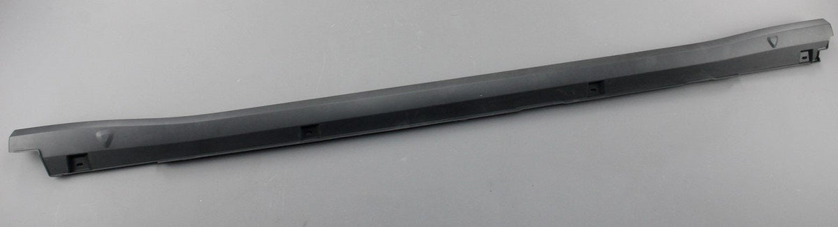 VW ID.4 2021-on side skirt sill trim satin black (left) 11A853855 9B9, view 1