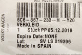 VW Polo 6C 3-door 2015-18 interior A-pillar trim (left) 6C6867233H Y20