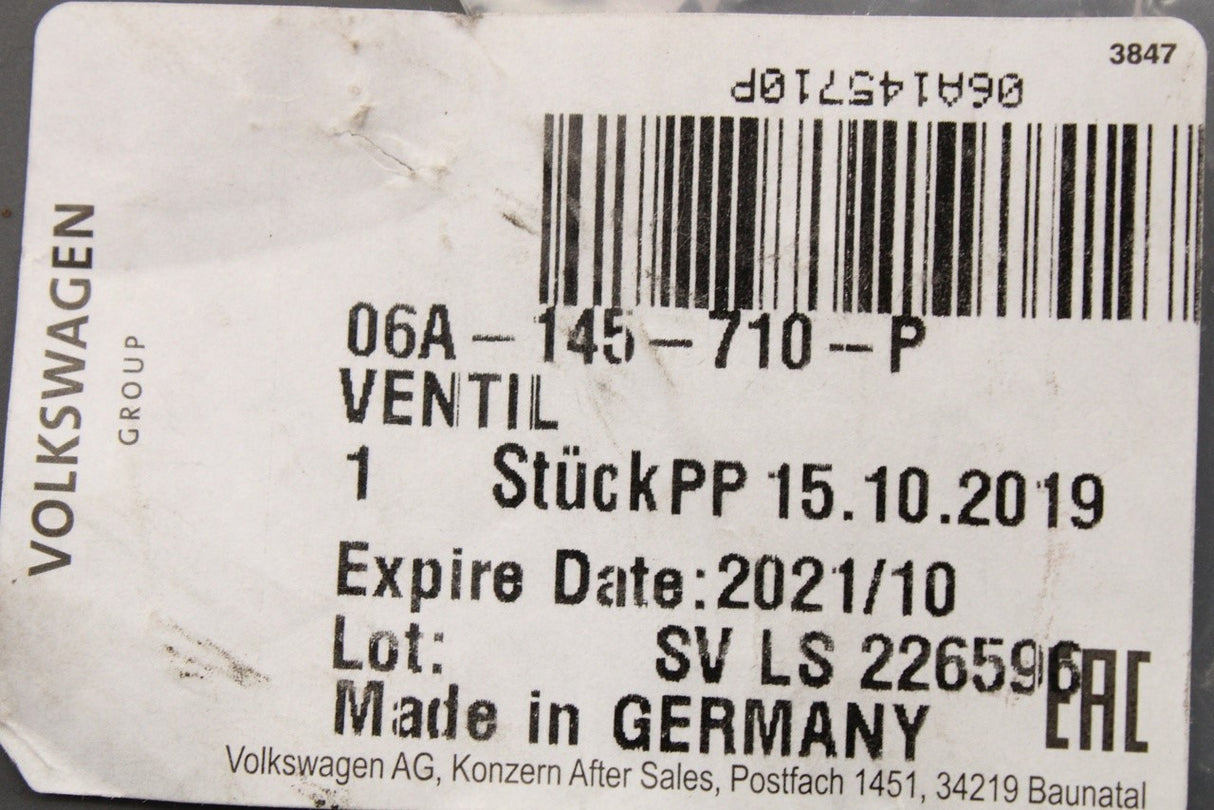VW Audi TT Skoda Seat Leon 1997-14 1.8T turbo diverter valve 06A145710P