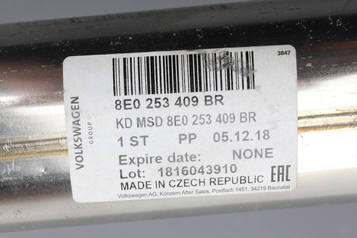 Audi A4 B7 2005-08 2.0 TFSI Quattro centre exhaust section 8E0253409BR