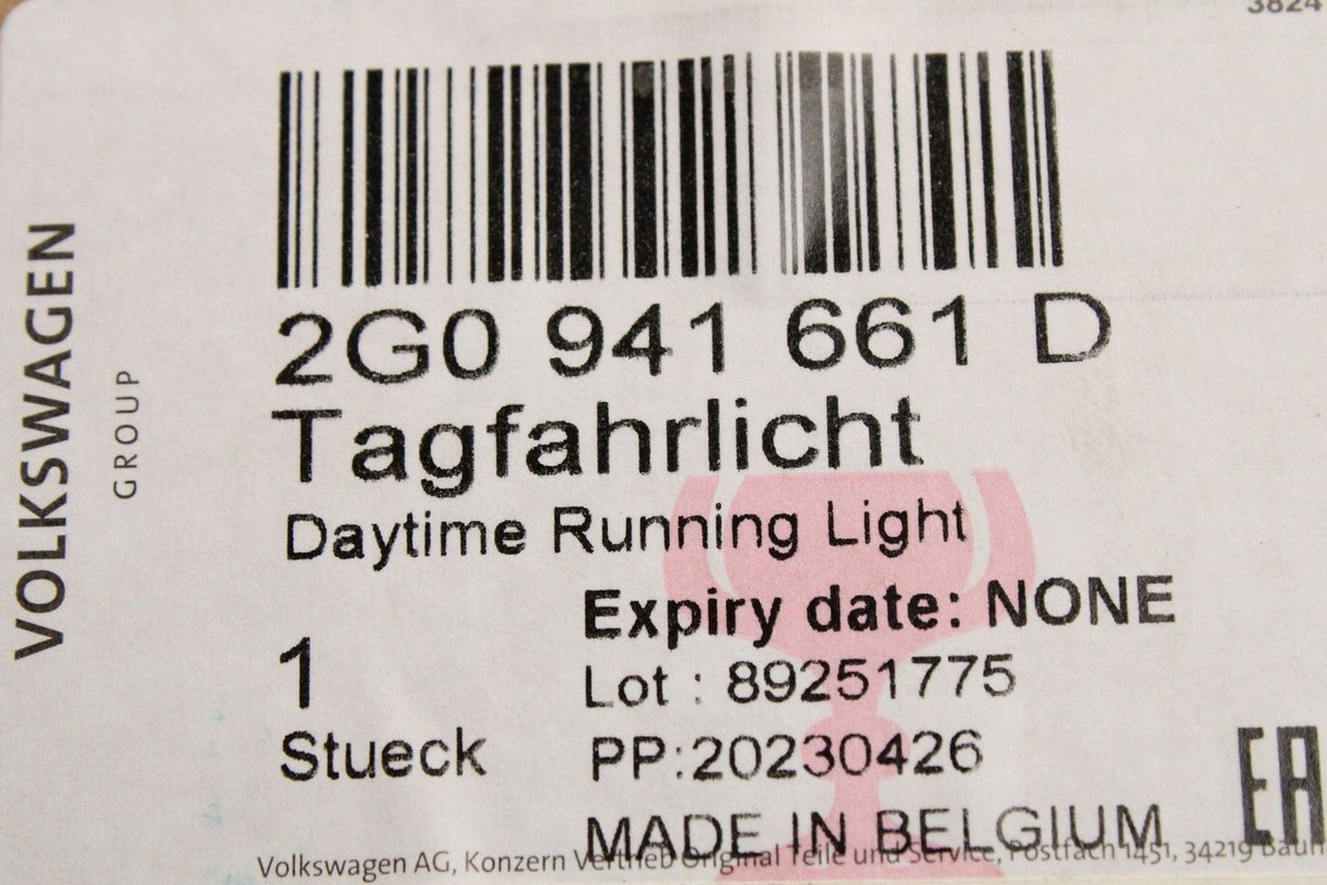 VW Polo AW 2018-on front LED DRL running light (left) 2G0941661D