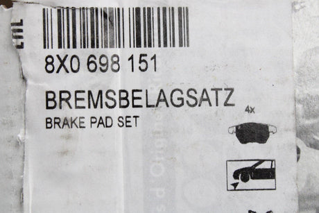 VW Polo GTI 6R 6C Audi S1 SEAT front brake pads set (310mm) 8X0698151
