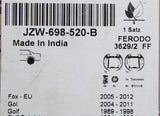 VW Lupo Polo Fox UP! SEAT Ibiza Skoda Fabia rear brake shoes JZW698520B