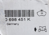 Audi RS3 RSQ3 TTRS rear brake pads for 310mm discs 8V0698451K